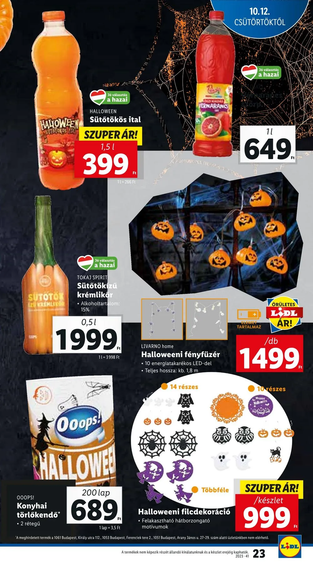 Lidl akciós újság 10.12–10.18 – 23. oldal