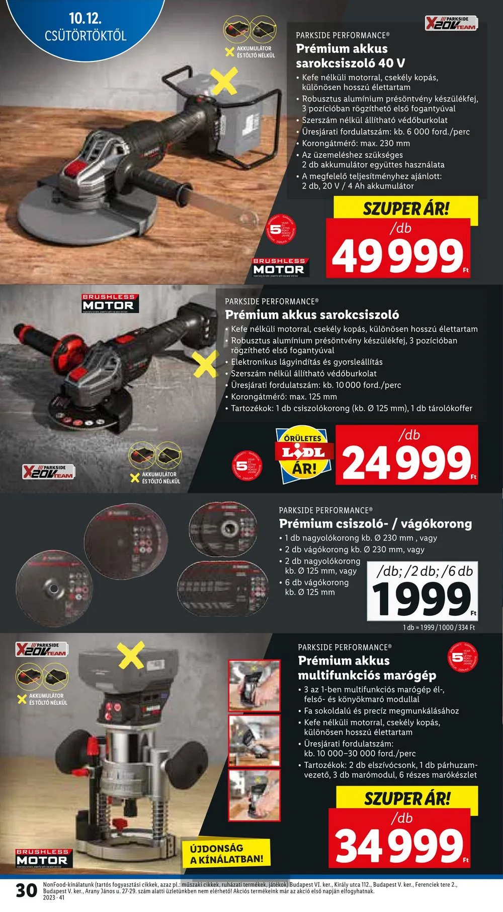 Lidl akciós újság 10.12–10.18 – 30. oldal