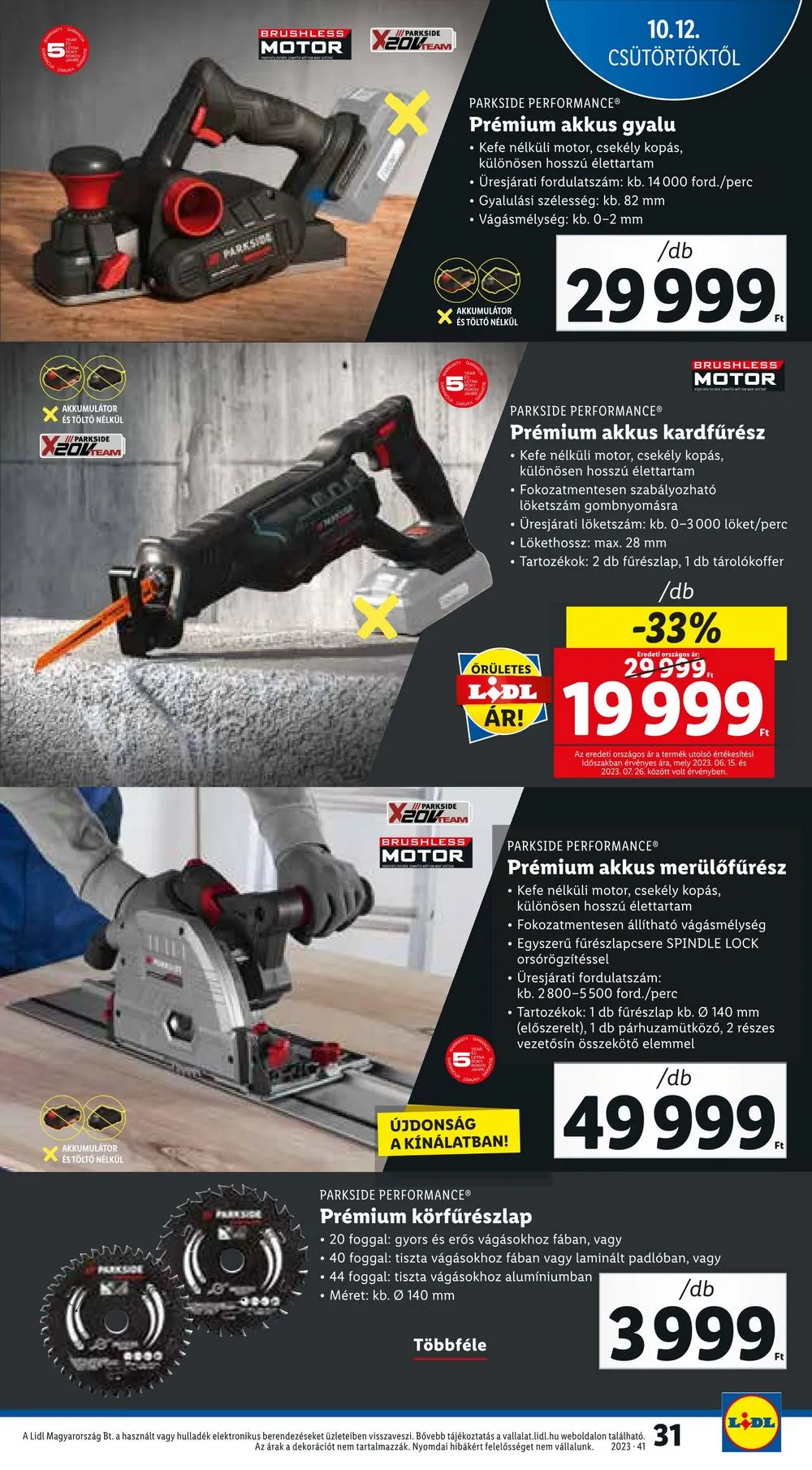 Lidl akciós újság 10.12–10.18 – 31. oldal