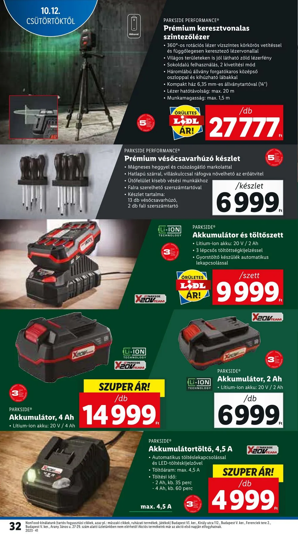 Lidl akciós újság 10.12–10.18 – 32. oldal