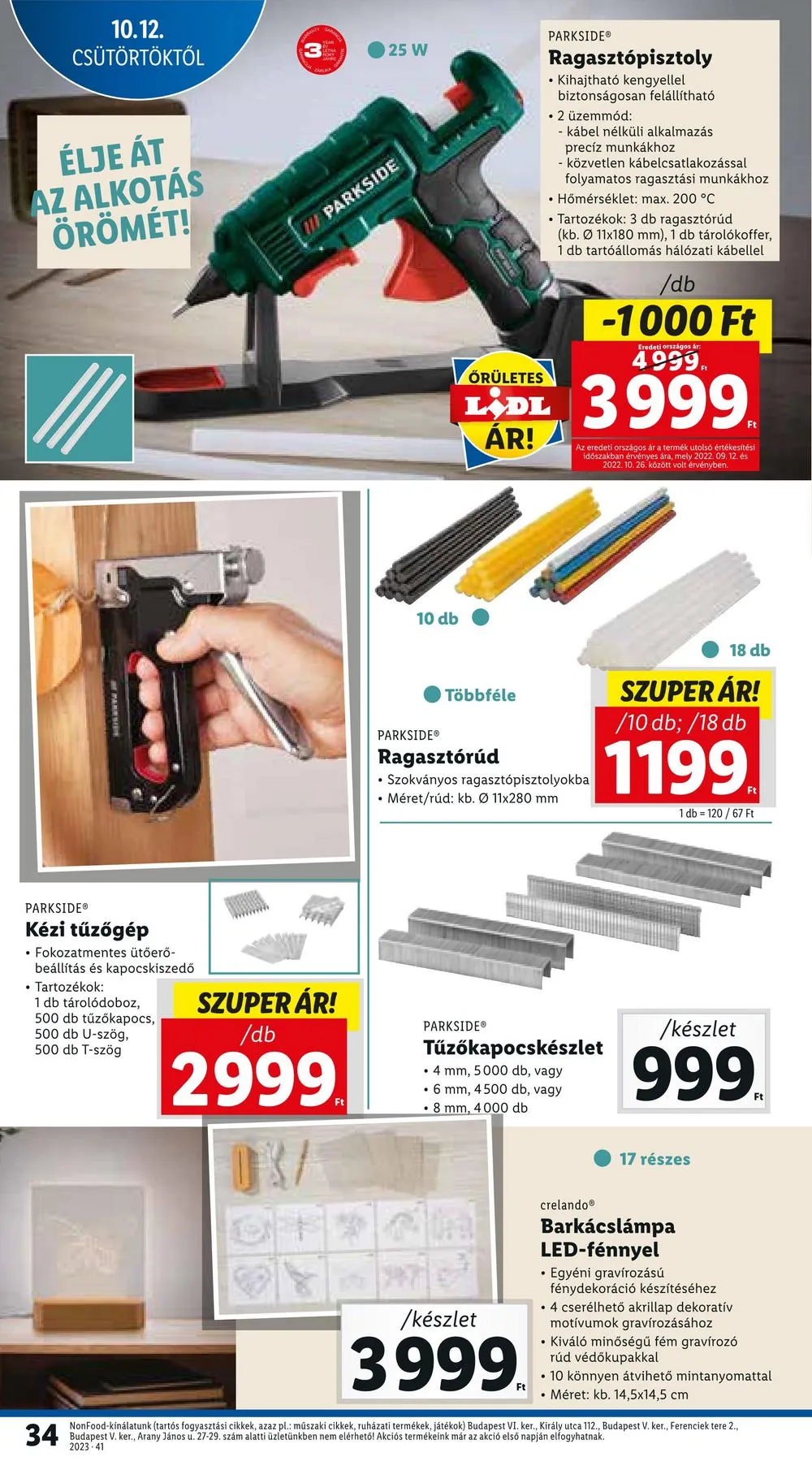 Lidl akciós újság 10.12–10.18 – 34. oldal
