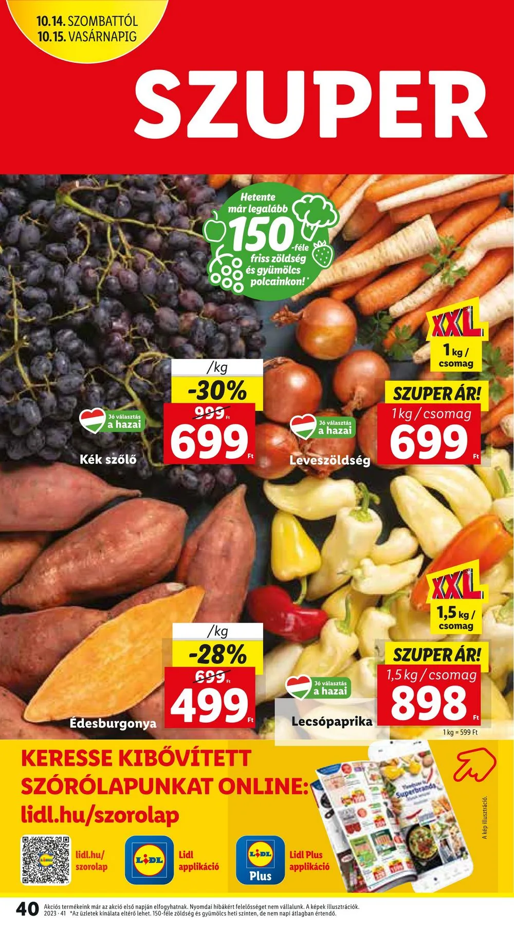 Lidl akciós újság 10.12–10.18 – 40. oldal