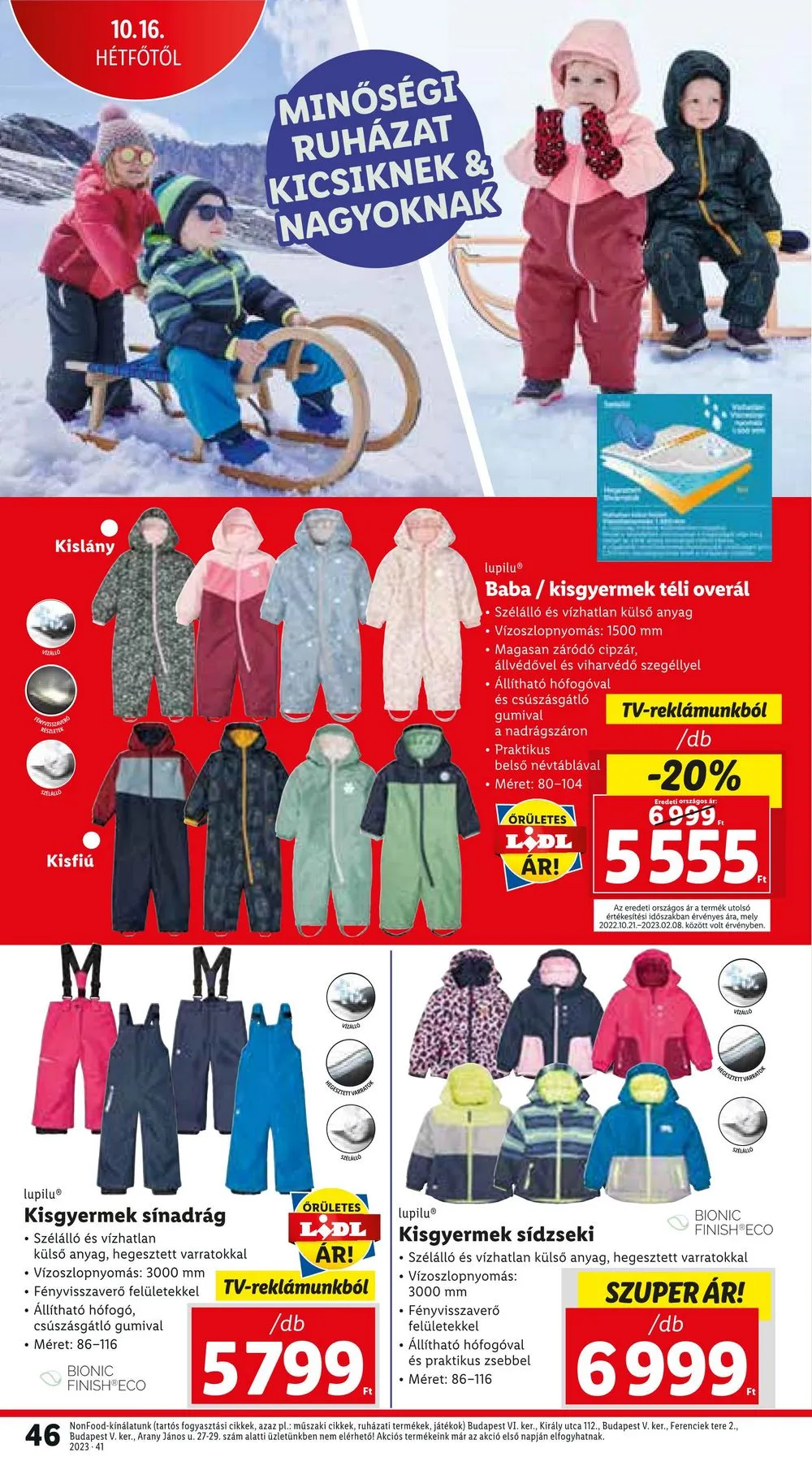 Lidl akciós újság 10.12–10.18 – 46. oldal