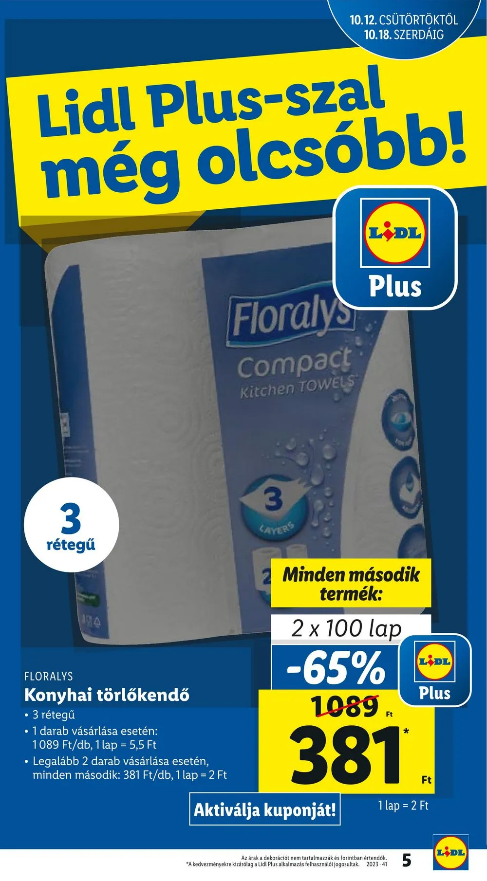 Lidl akciós újság 10.12–10.18 – 5. oldal