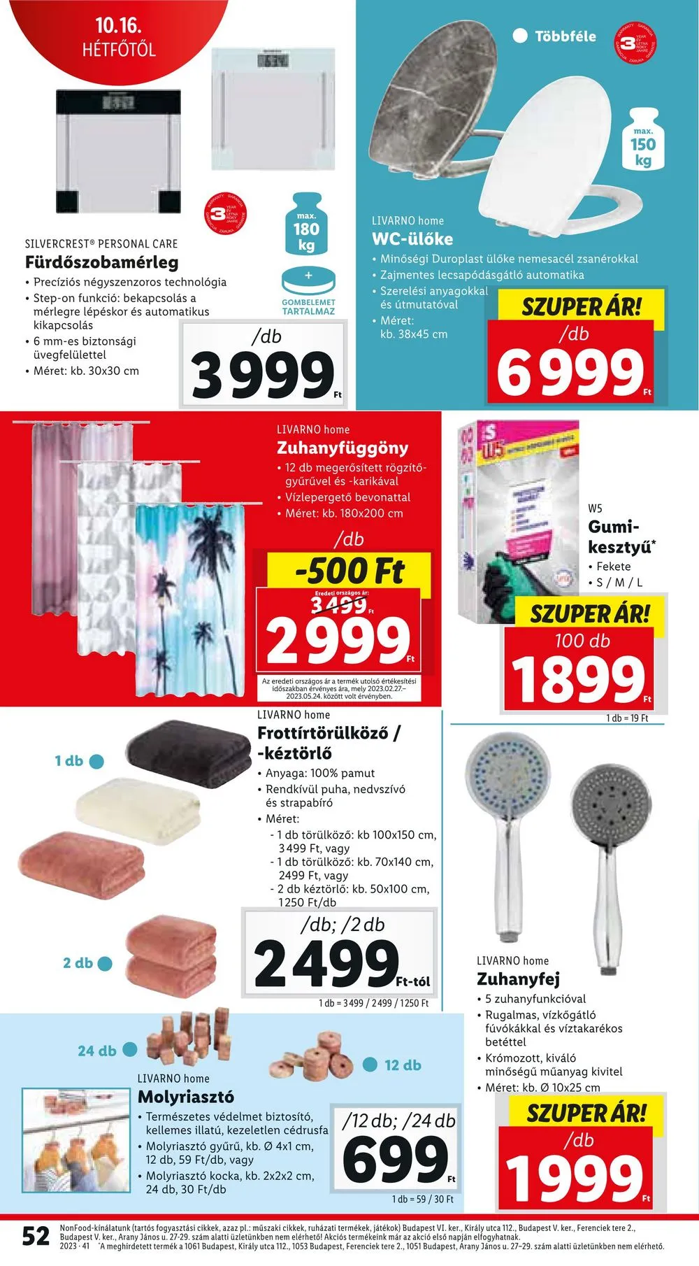 Lidl akciós újság 10.12–10.18 – 52. oldal