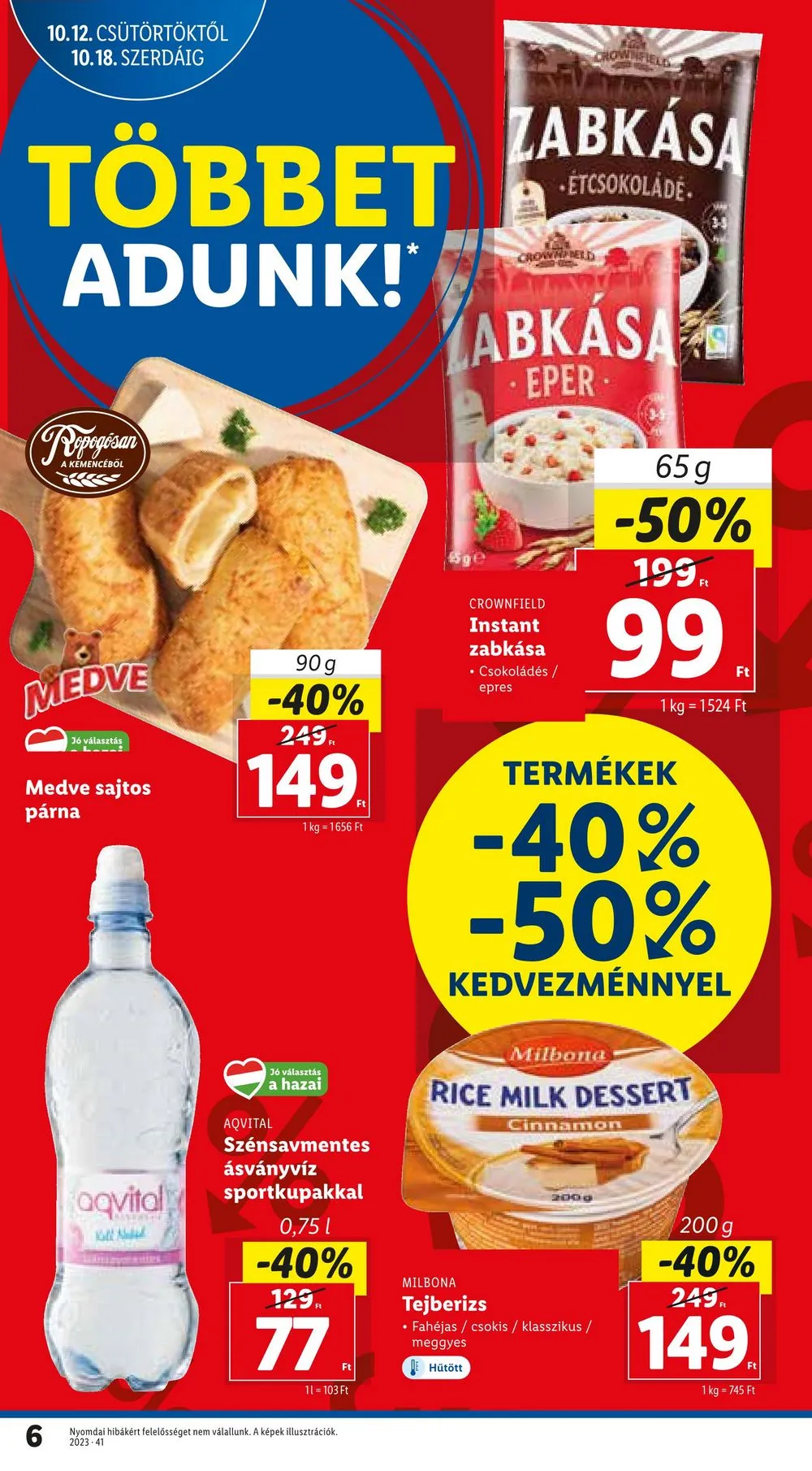 Lidl akciós újság 10.12–10.18 – 6. oldal