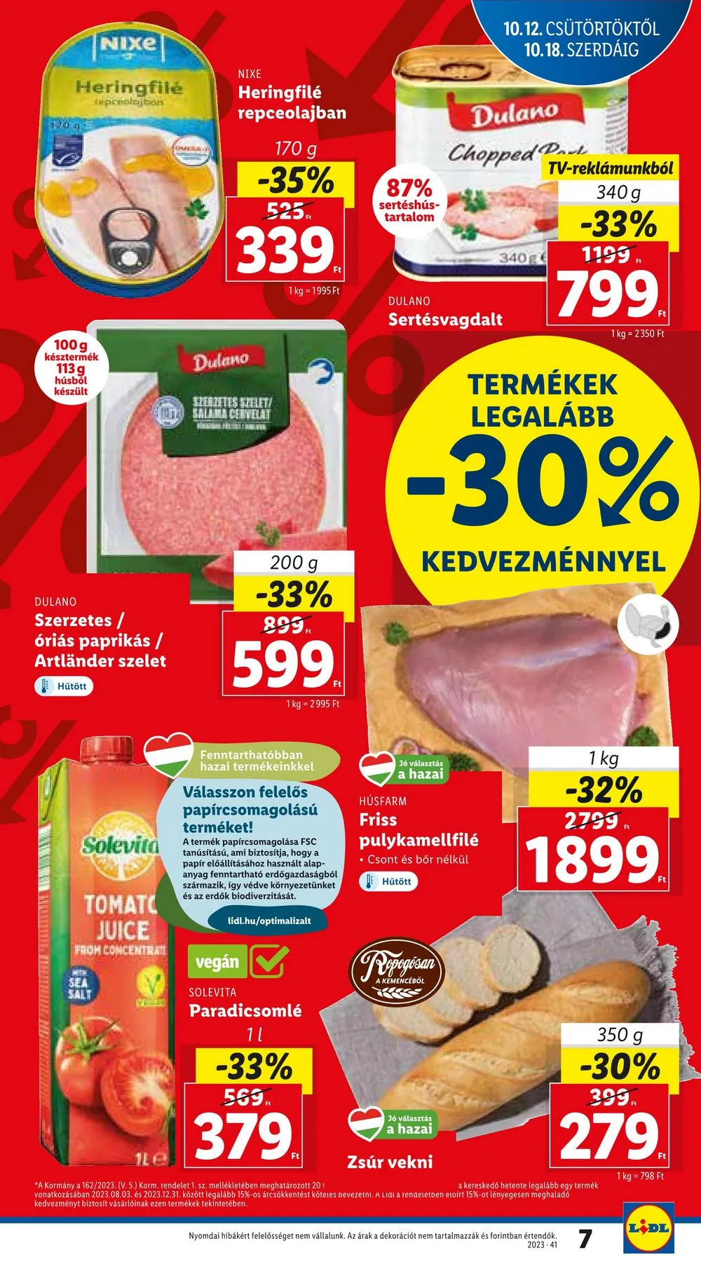 Lidl akciós újság 10.12–10.18 – 7. oldal