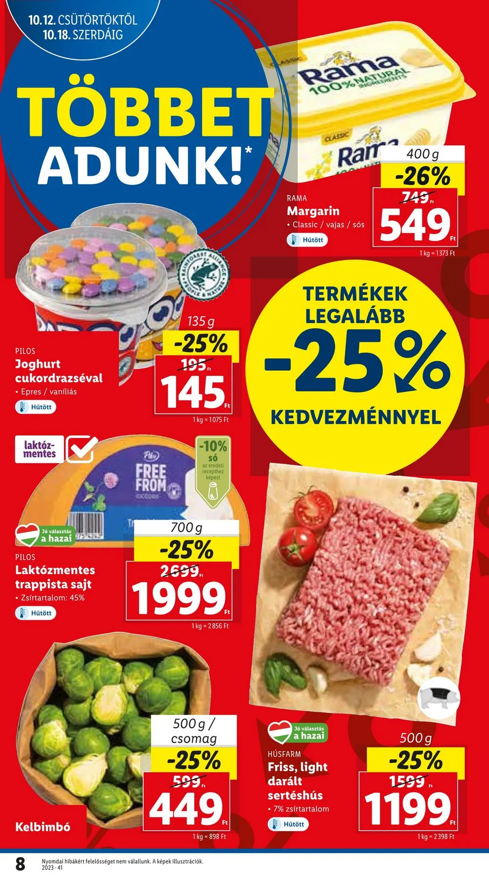 Lidl akciós újság 10.12–10.18 – 8. oldal