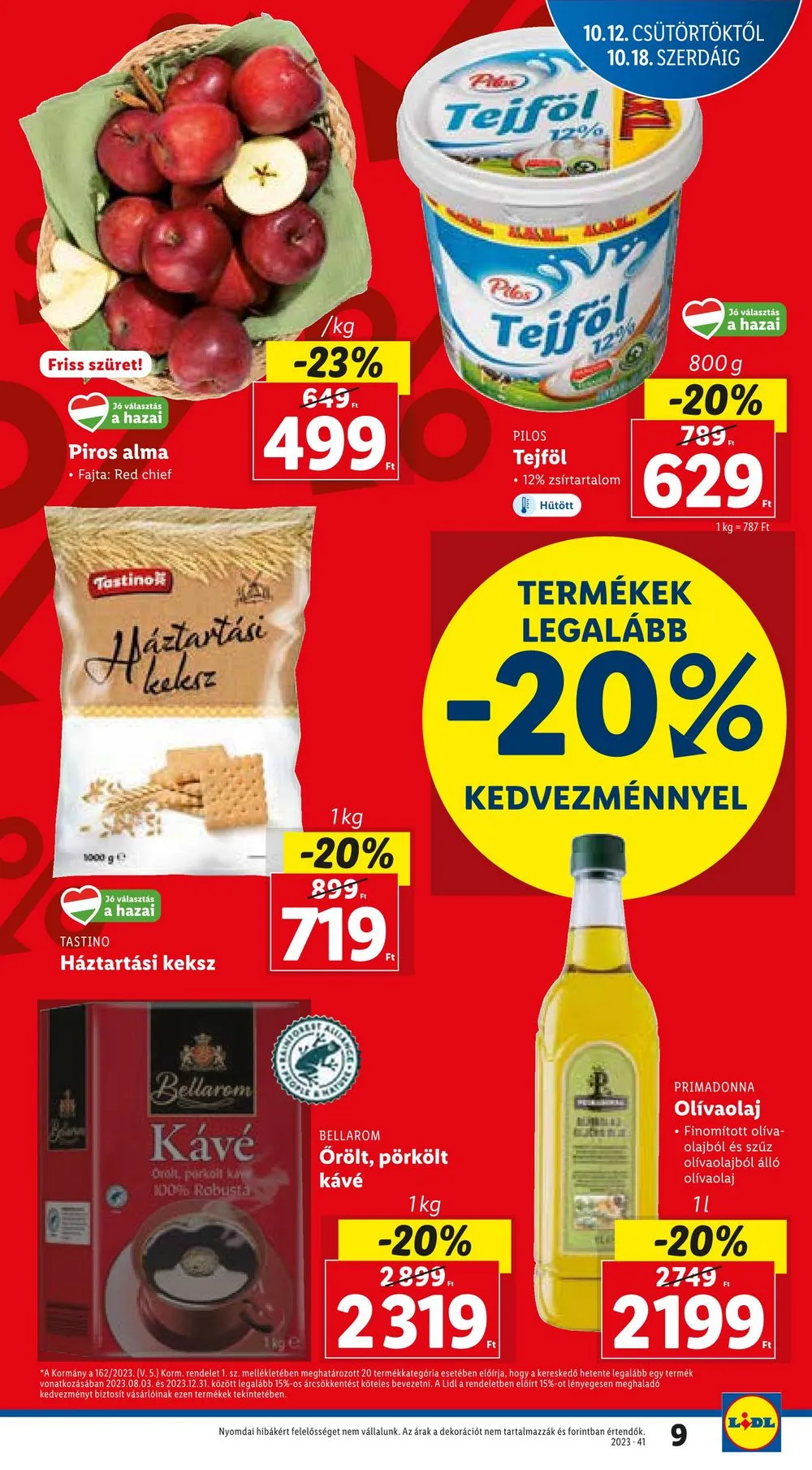 Lidl akciós újság 10.12–10.18 – 9. oldal