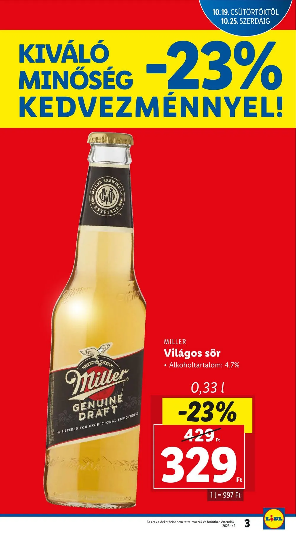Lidl akciós újság 10.19–10.25 – 3. oldal