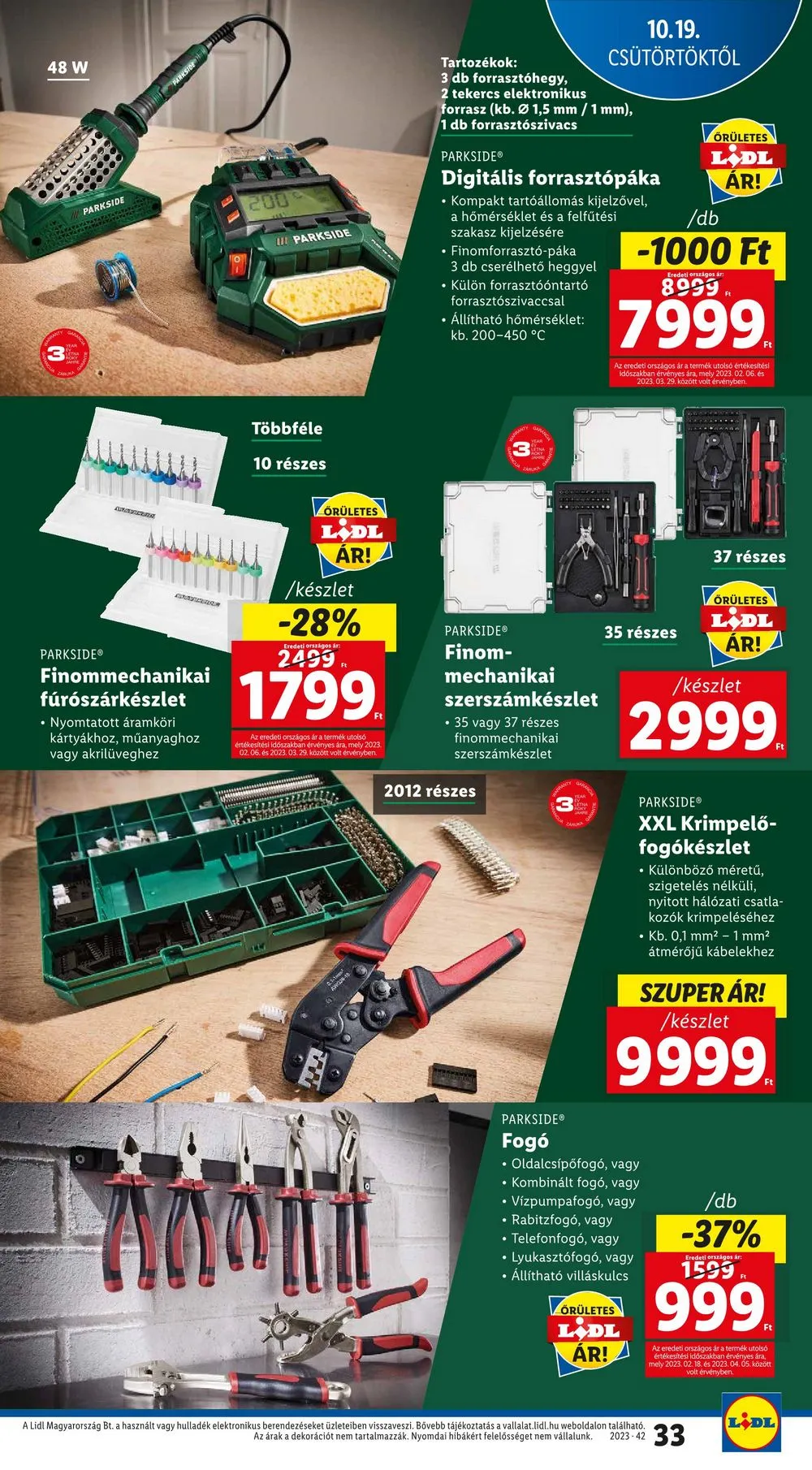 Lidl akciós újság 10.19–10.25 – 33. oldal