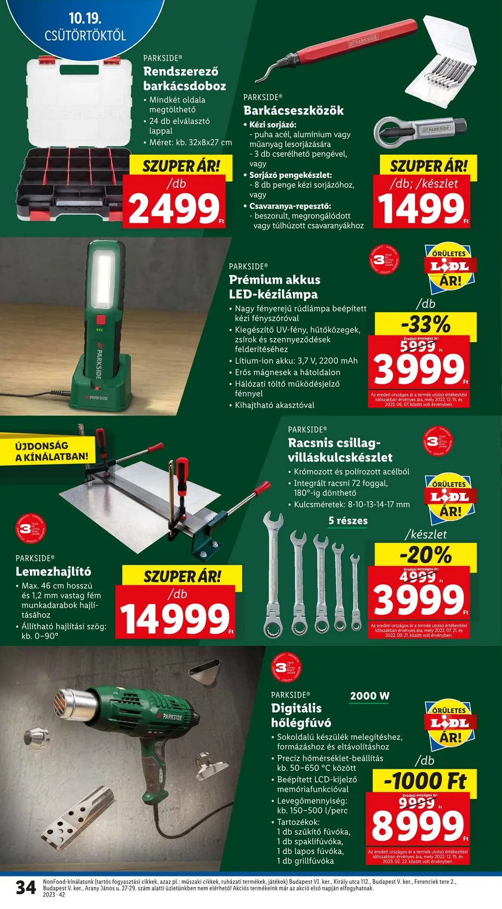 Lidl akciós újság 10.19–10.25 – 34. oldal