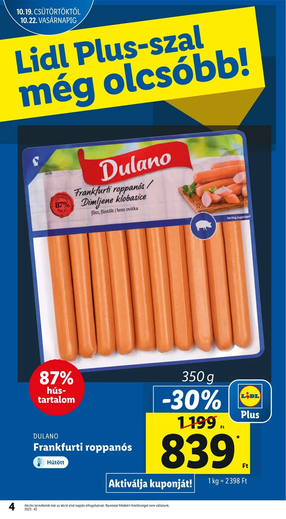 Lidl akciós újság 10.19–10.25 – 4. oldal