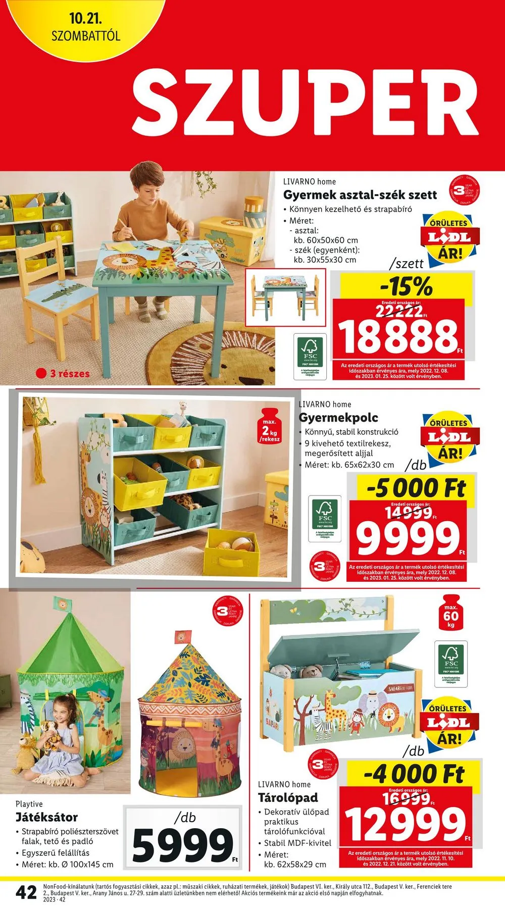 Lidl akciós újság 10.19–10.25 – 42. oldal