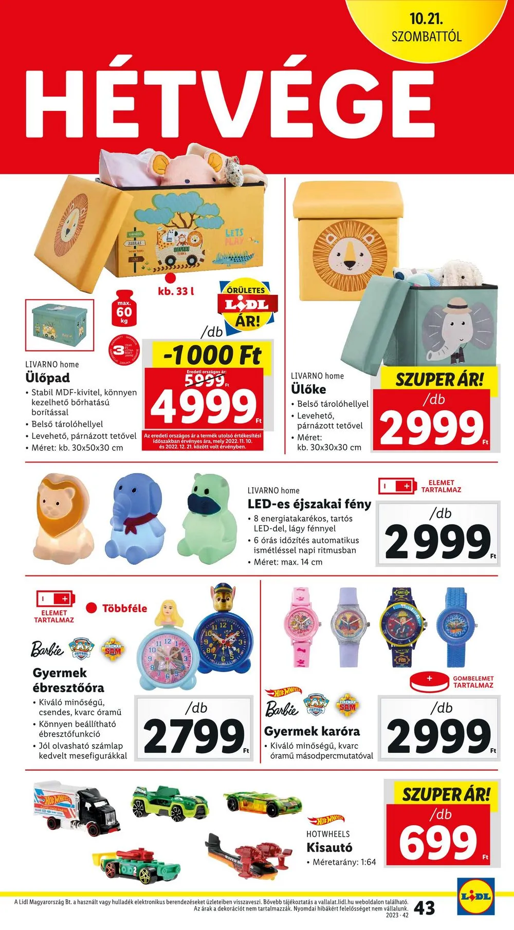 Lidl akciós újság 10.19–10.25 – 43. oldal