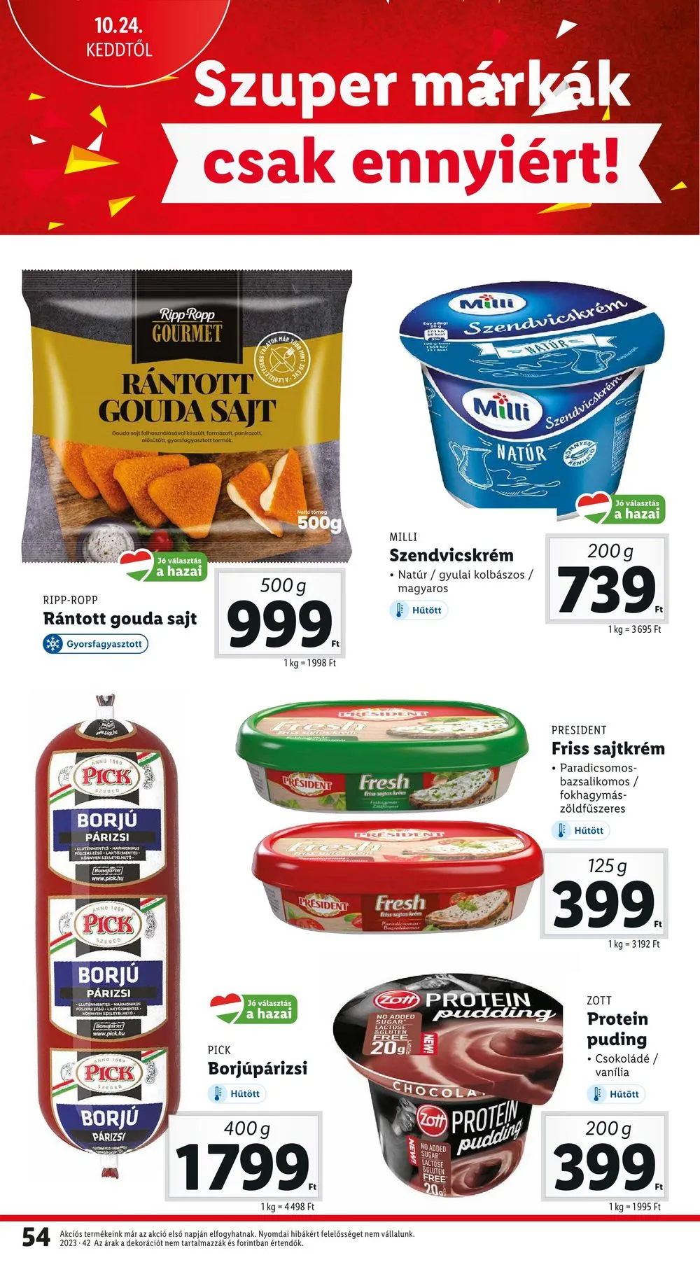 Lidl akciós újság 10.19–10.25 – 54. oldal