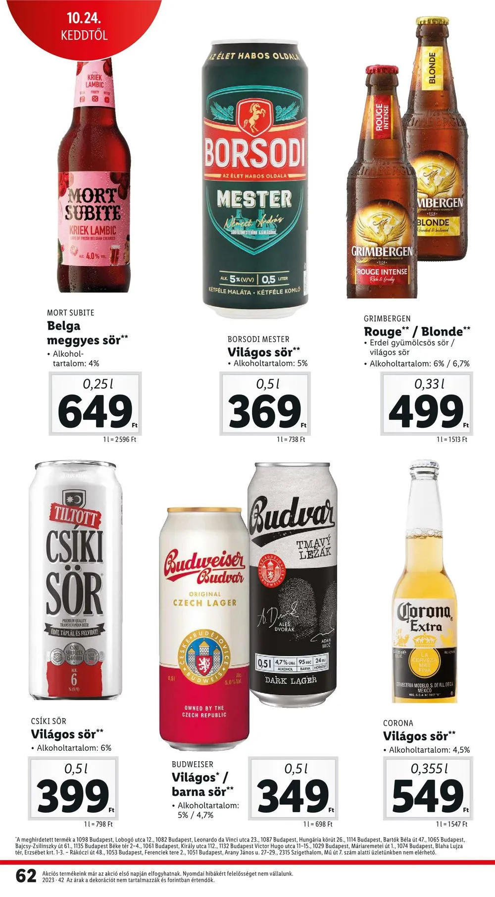 Lidl akciós újság 10.19–10.25 – 62. oldal
