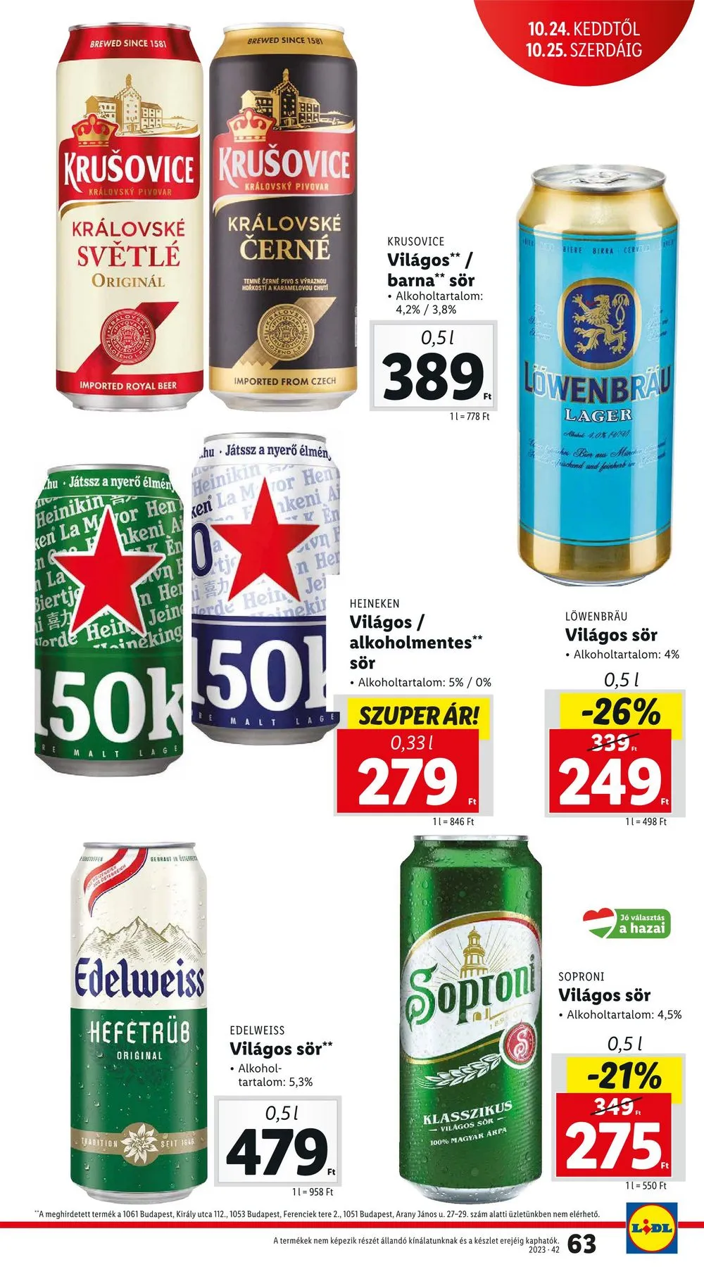 Lidl akciós újság 10.19–10.25 – 63. oldal
