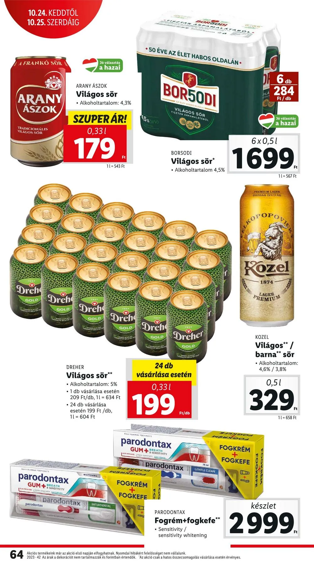 Lidl akciós újság 10.19–10.25 – 64. oldal
