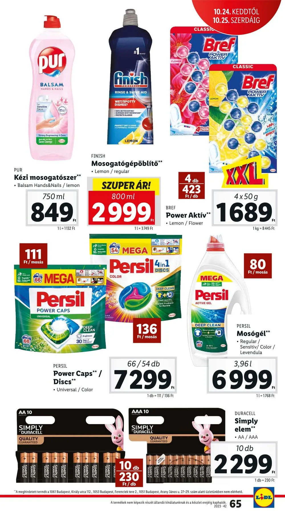 Lidl akciós újság 10.19–10.25 – 65. oldal