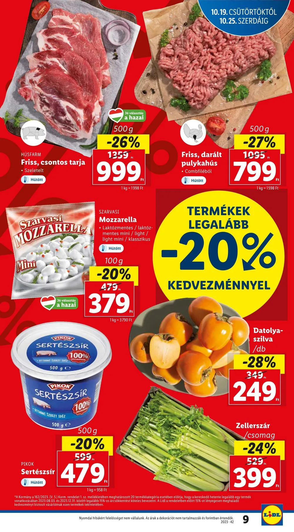 Lidl akciós újság 10.19–10.25 – 9. oldal