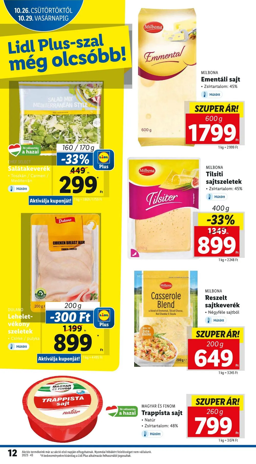 Lidl akciós újság 10.26–10.31 – 12. oldal