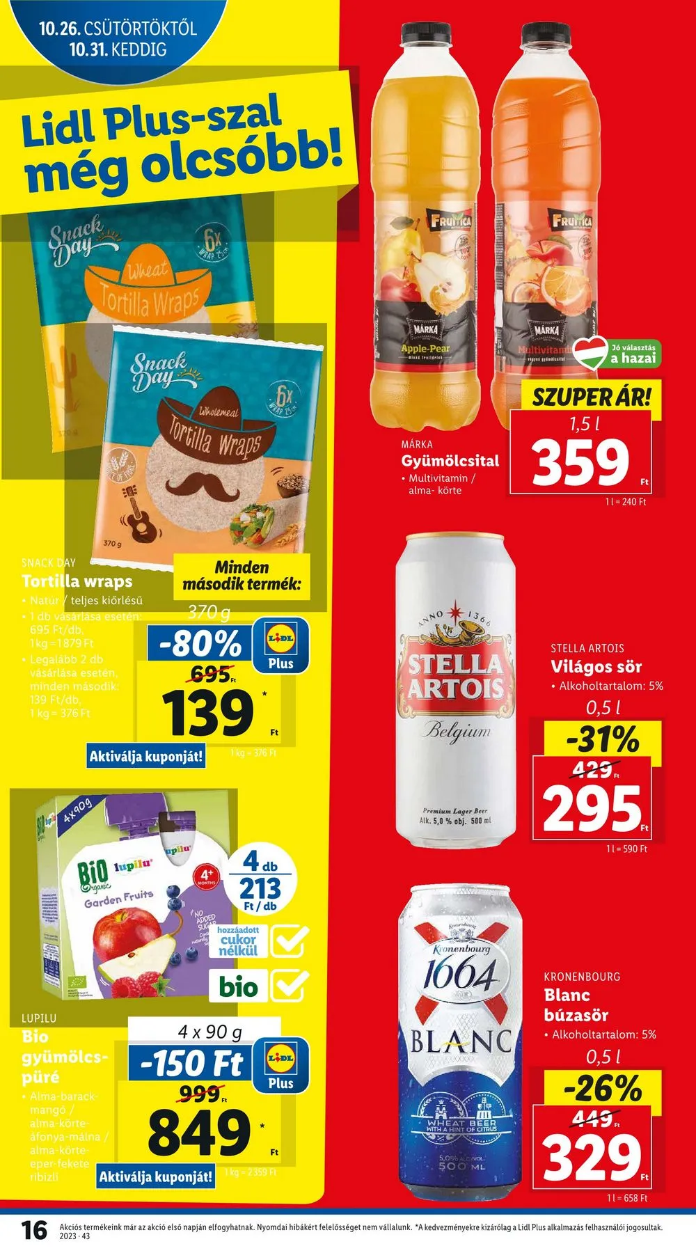 Lidl akciós újság 10.26–10.31 – 16. oldal
