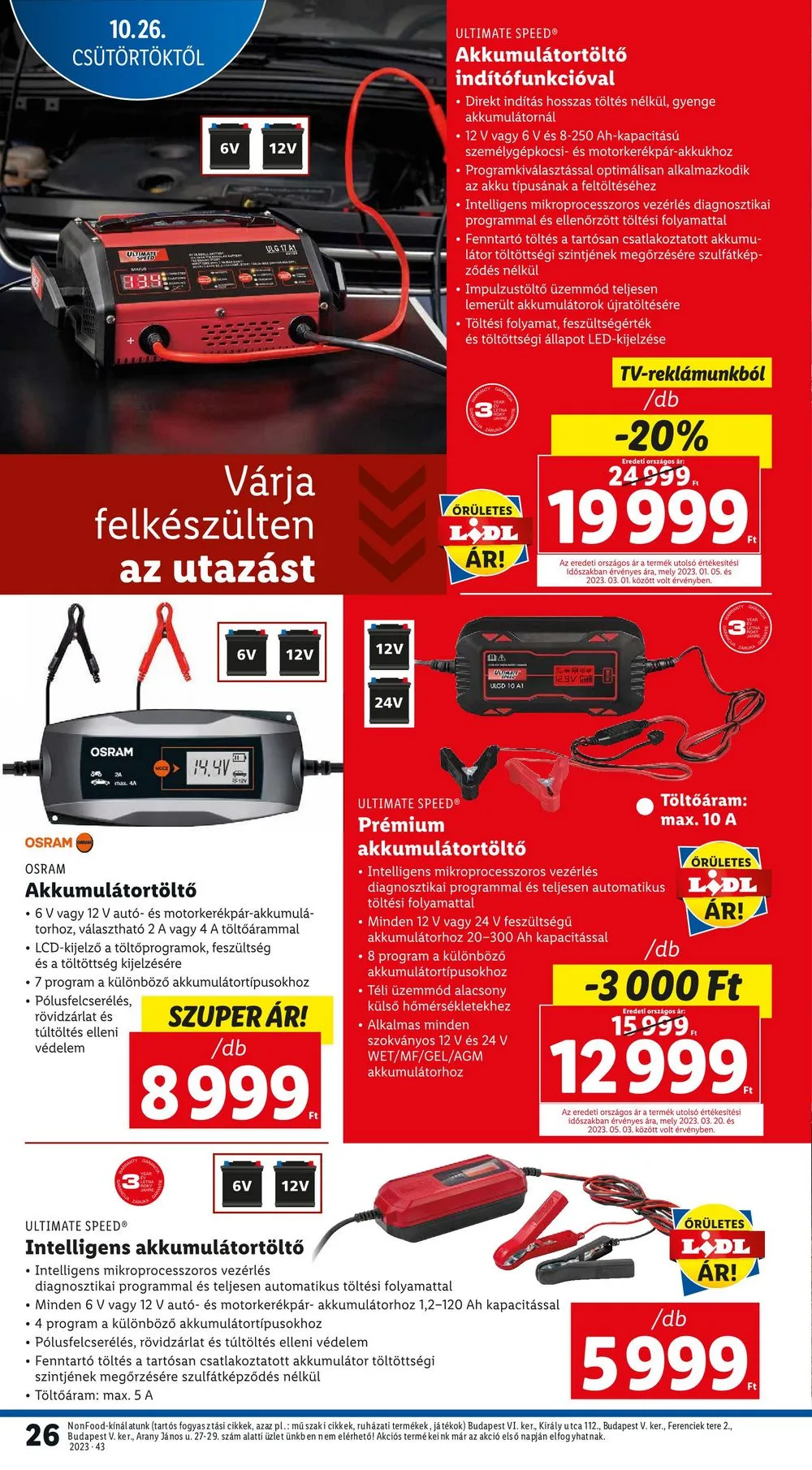 Lidl akciós újság 10.26–10.31 – 26. oldal