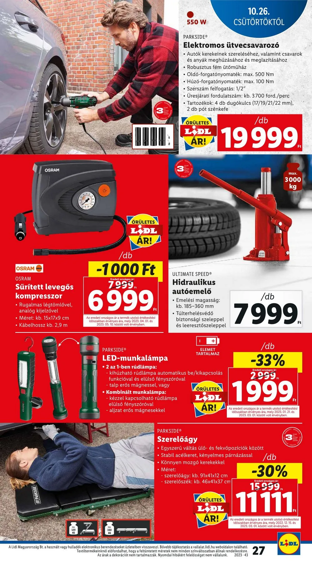 Lidl akciós újság 10.26–10.31 – 27. oldal