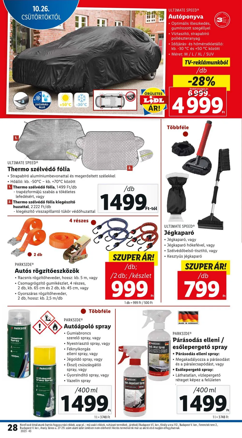 Lidl akciós újság 10.26–10.31 – 28. oldal