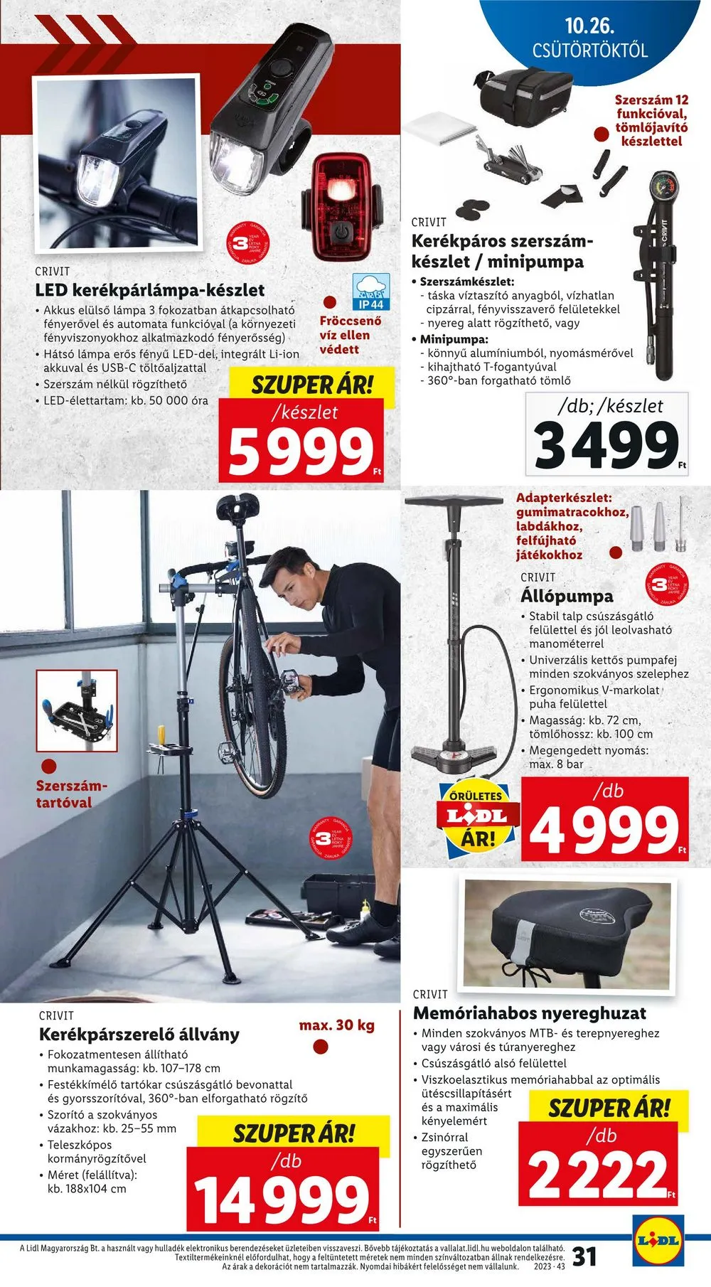 Lidl akciós újság 10.26–10.31 – 31. oldal