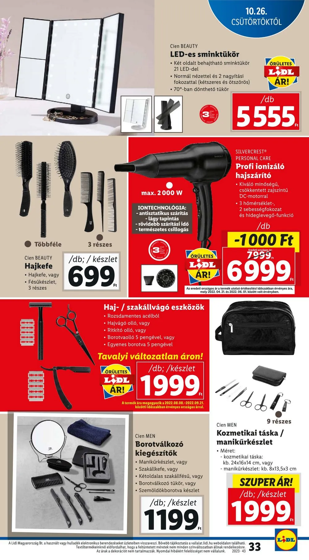 Lidl akciós újság 10.26–10.31 – 33. oldal