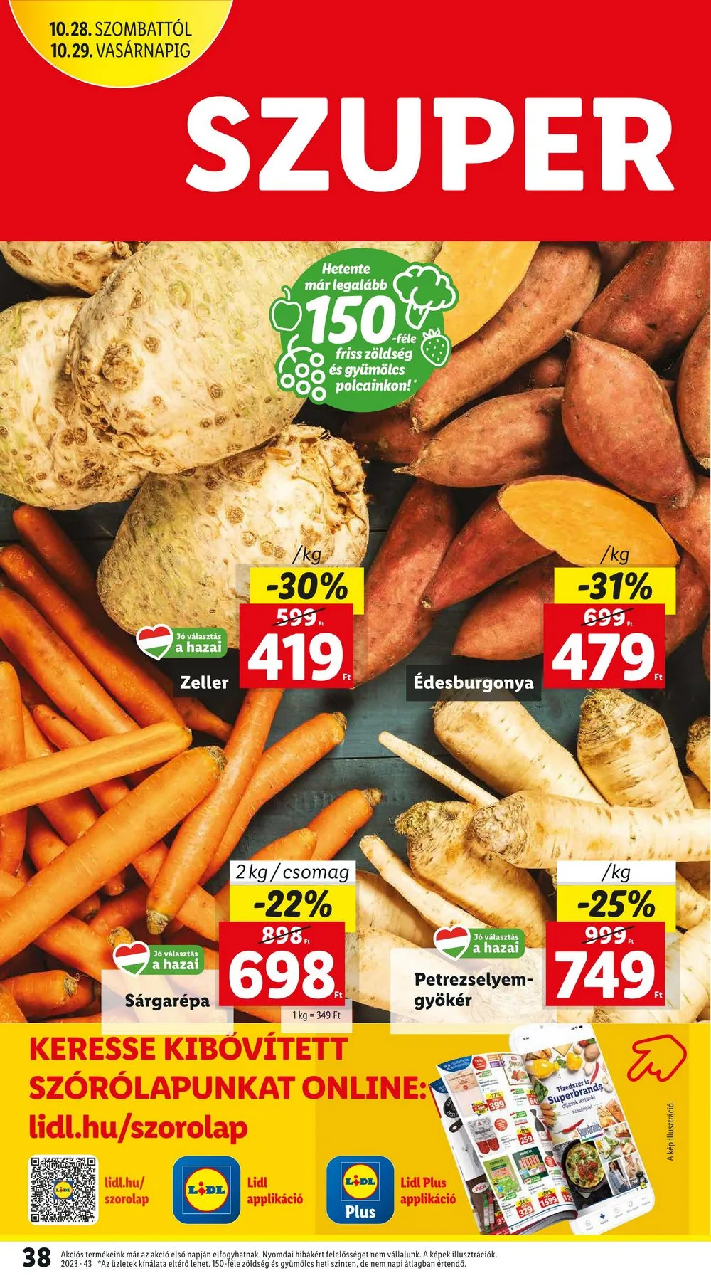 Lidl akciós újság 10.26–10.31 – 38. oldal