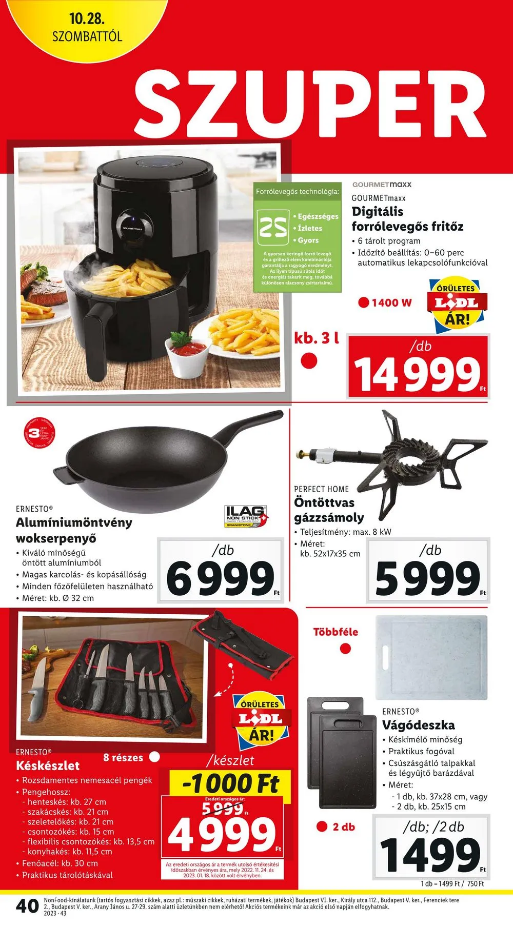 Lidl akciós újság 10.26–10.31 – 40. oldal