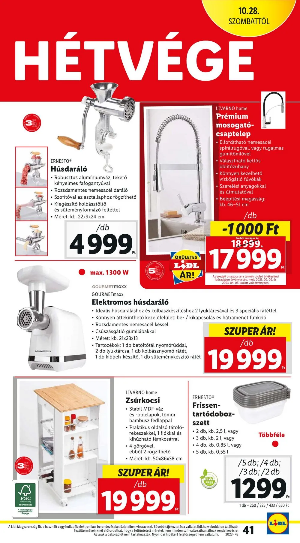 Lidl akciós újság 10.26–10.31 – 41. oldal