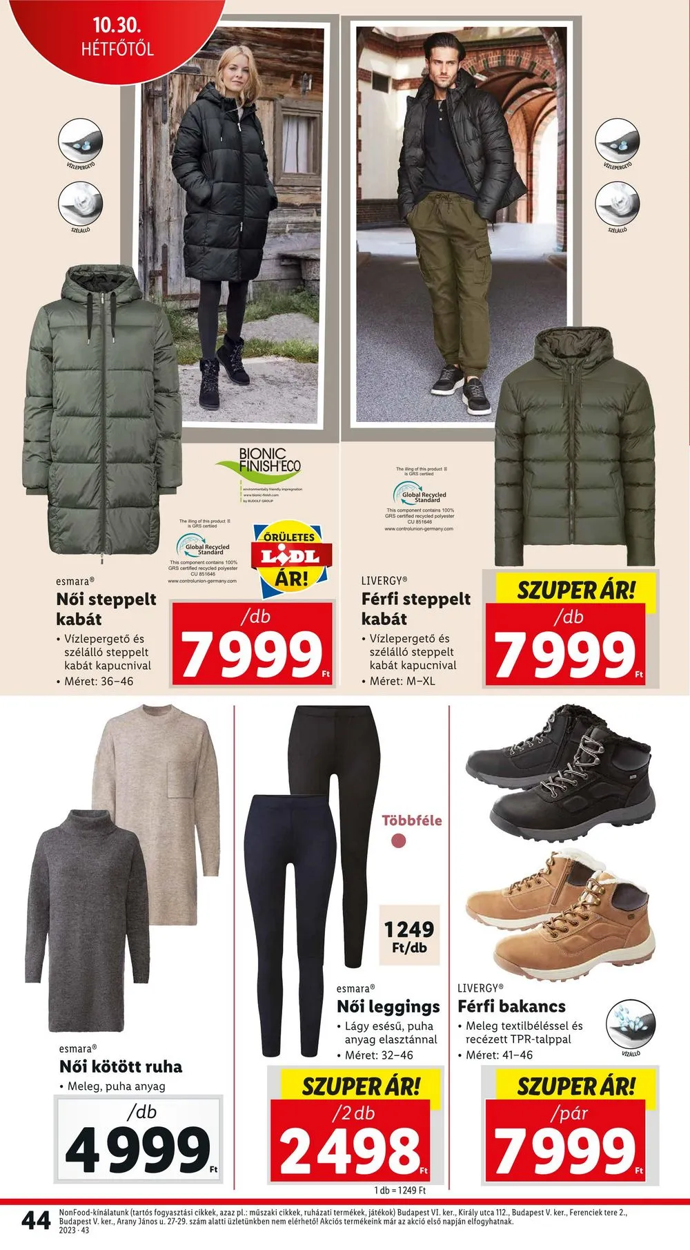 Lidl akciós újság 10.26–10.31 – 44. oldal