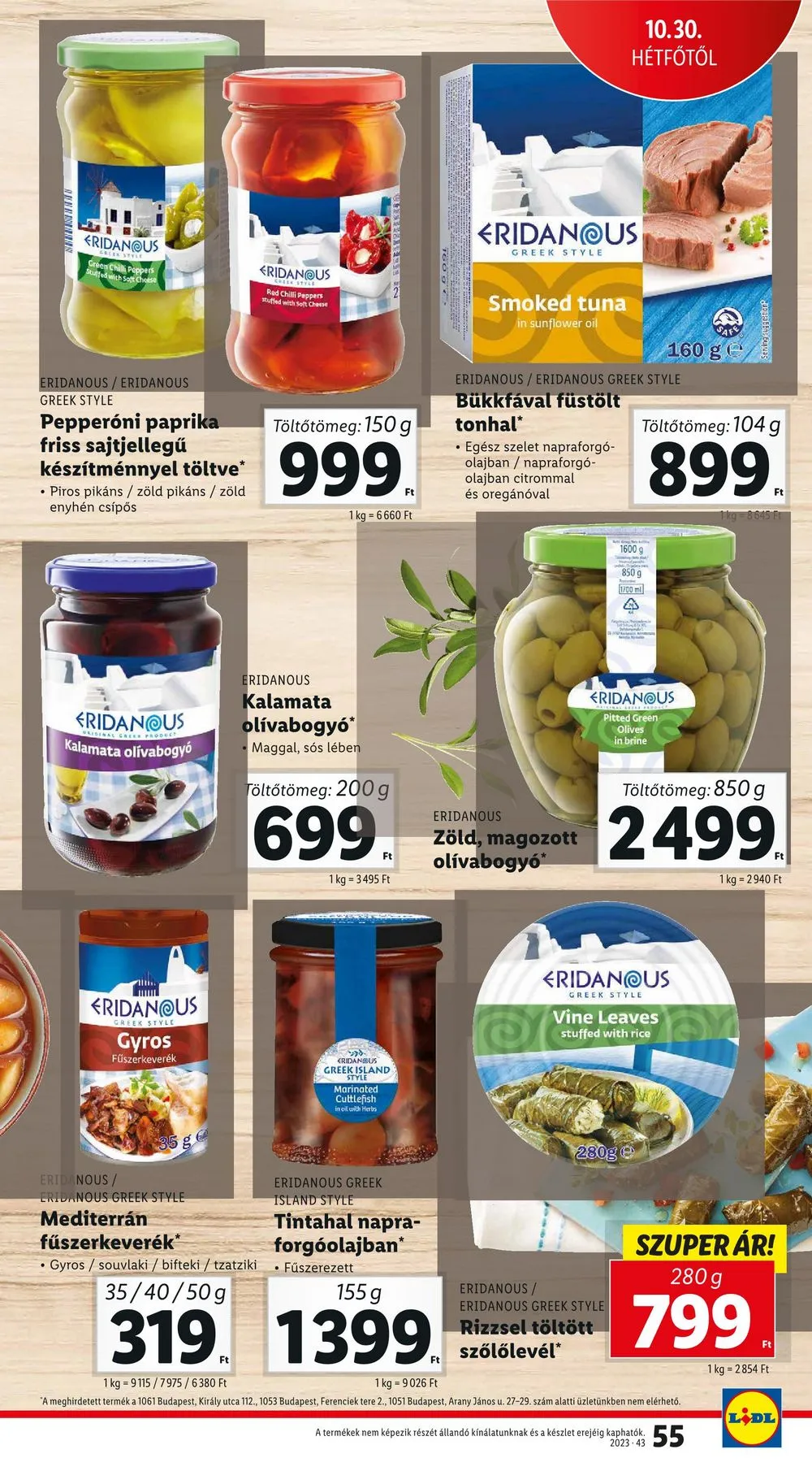 Lidl akciós újság 10.26–10.31 – 55. oldal