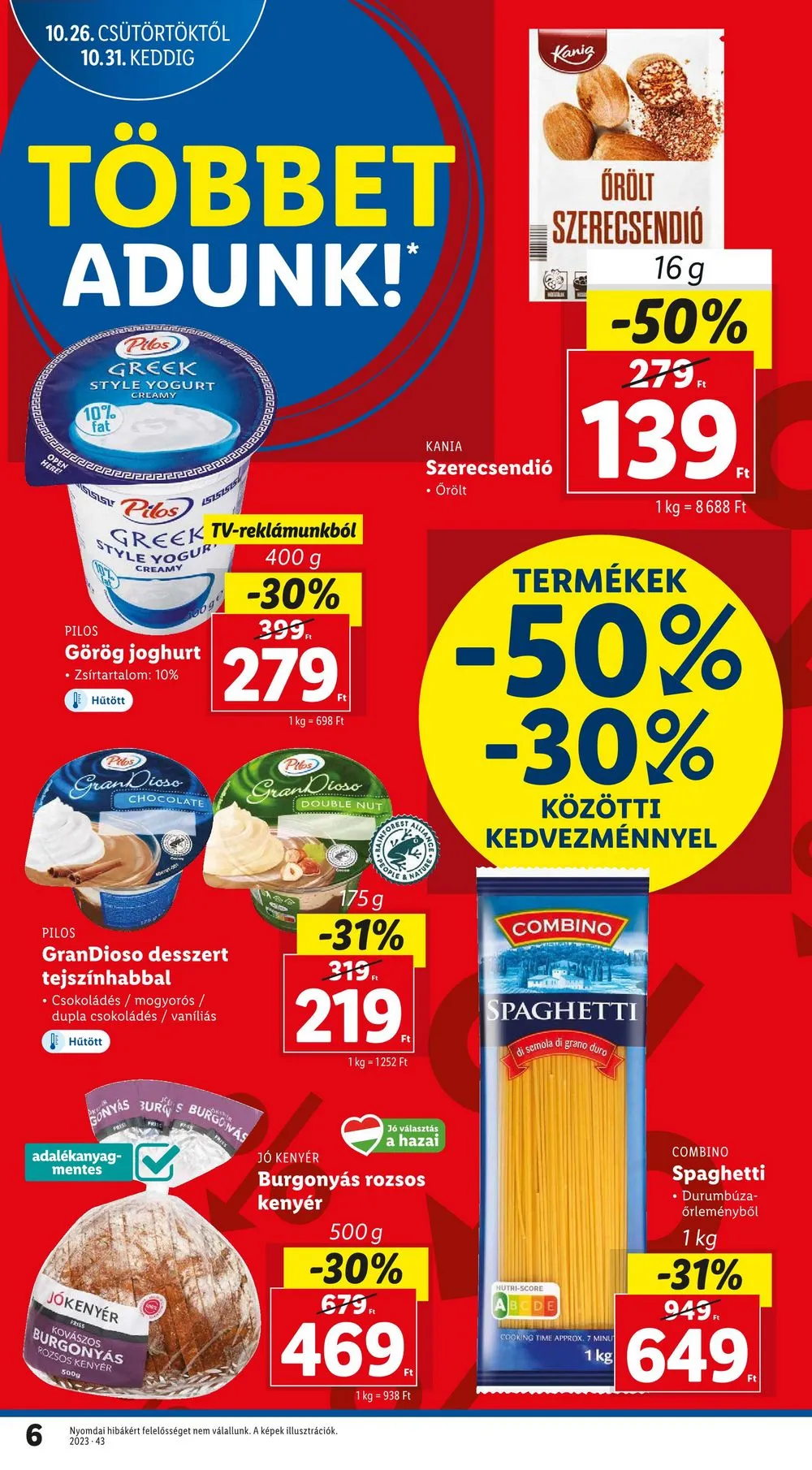Lidl akciós újság 10.26–10.31 – 6. oldal