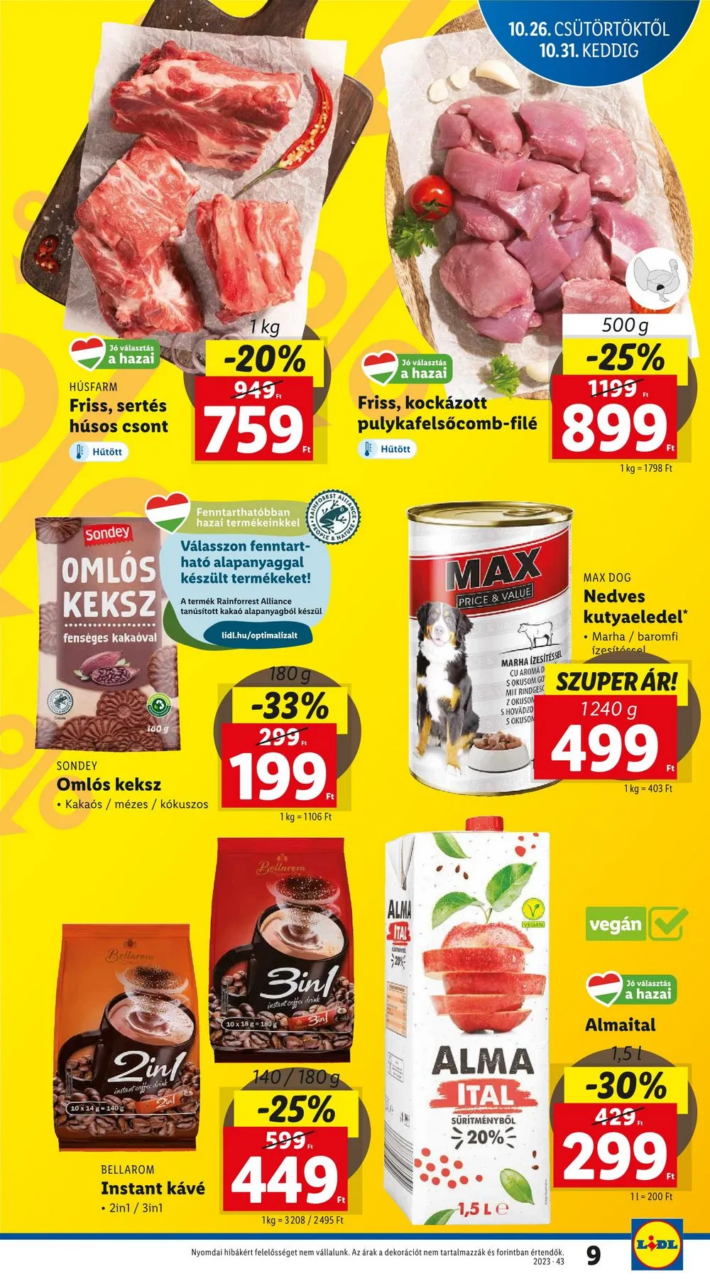Lidl akciós újság 10.26–10.31 – 9. oldal