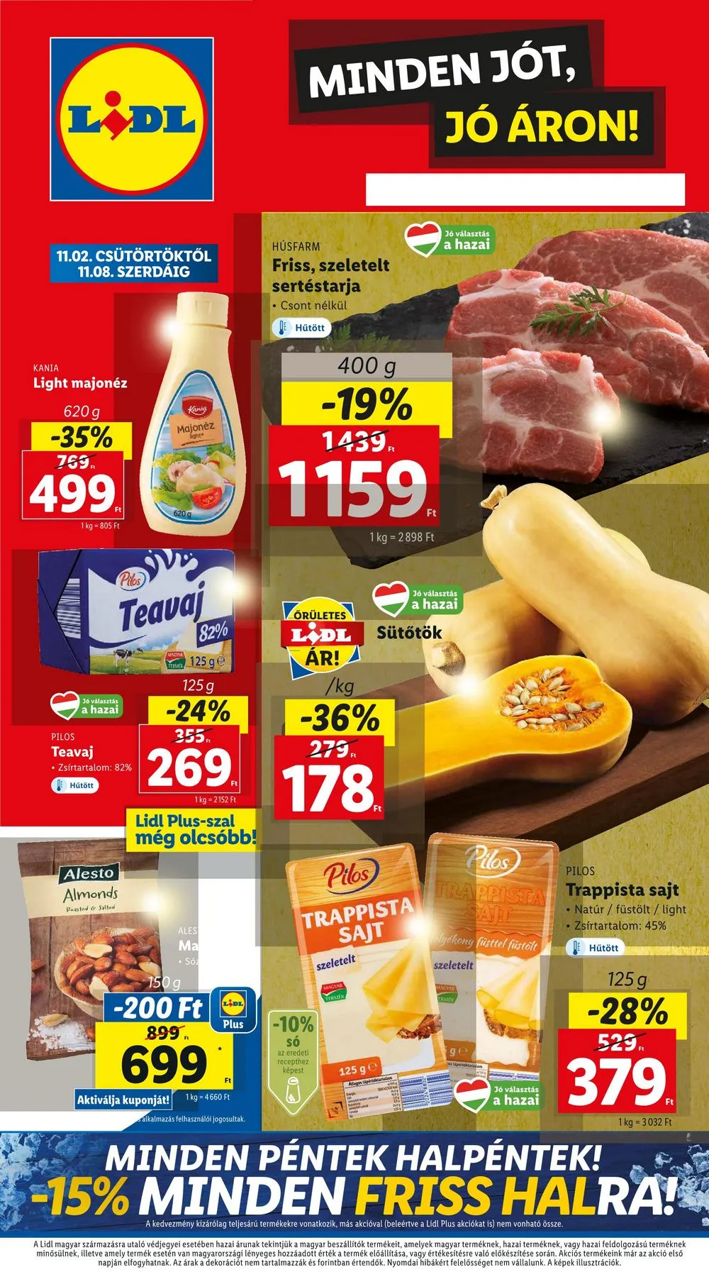 Lidl akciós újság 11.02–11.08