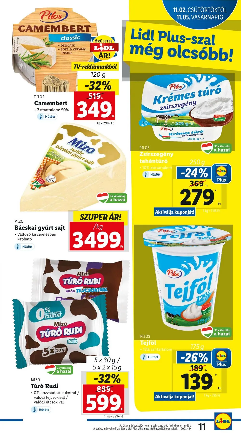 Lidl akciós újság 11.02–11.08 – 11. oldal