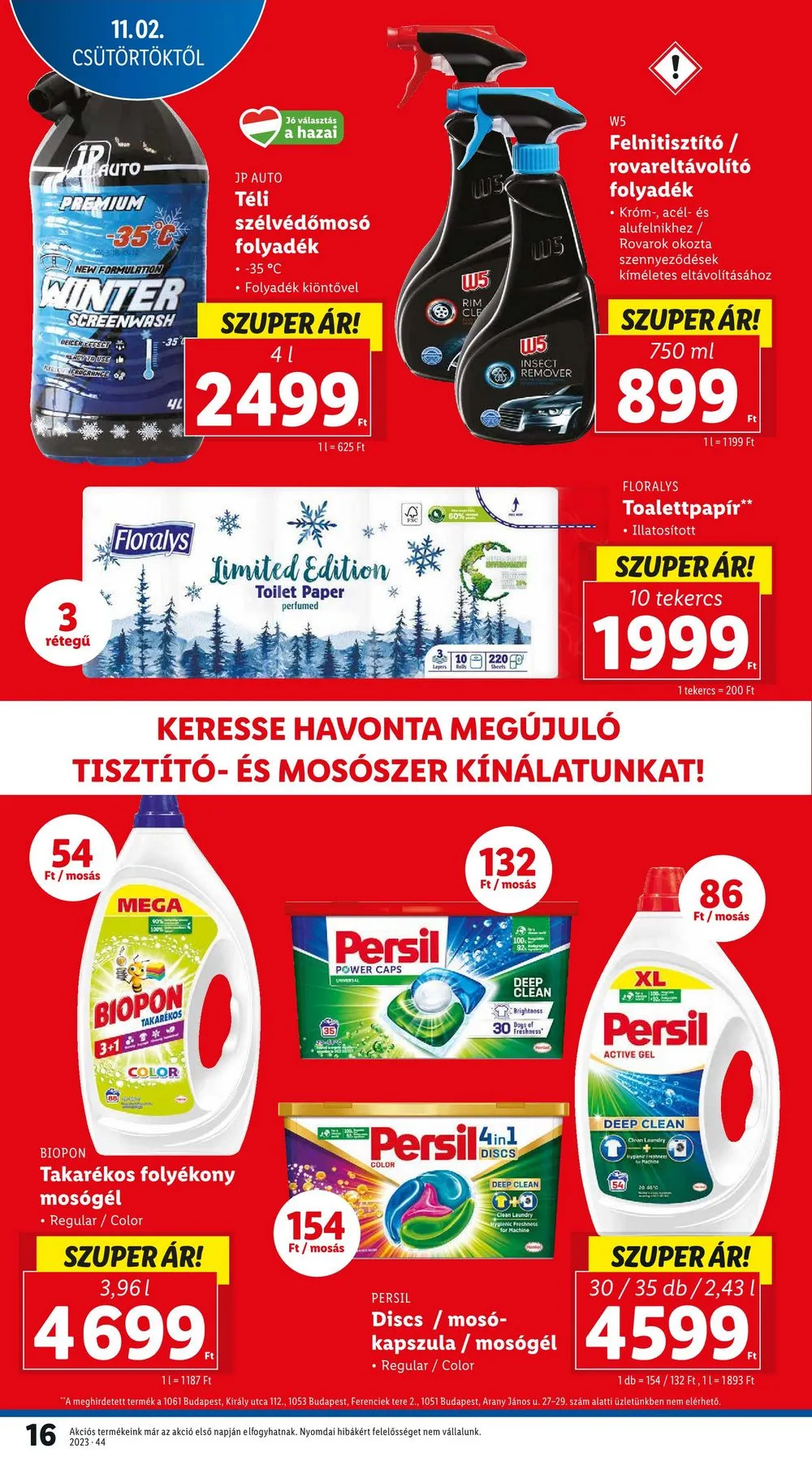 Lidl akciós újság 11.02–11.08 – 16. oldal