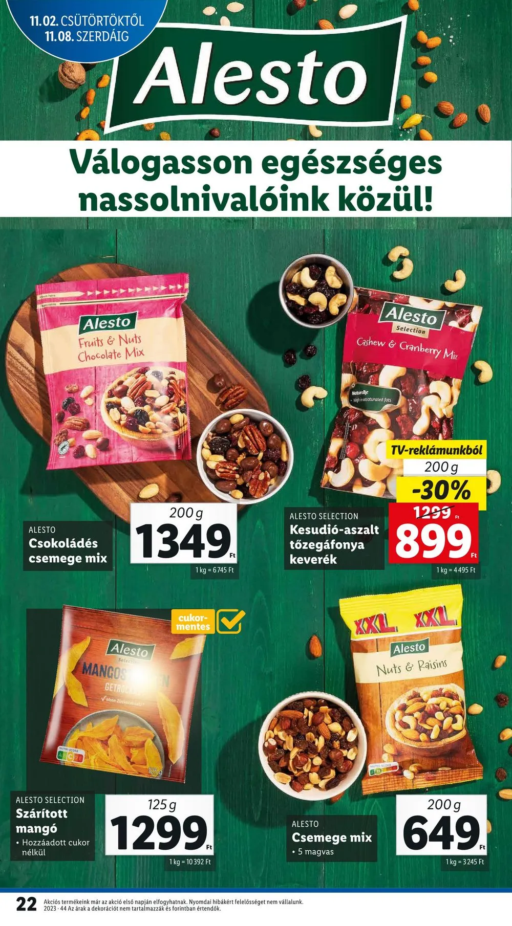 Lidl akciós újság 11.02–11.08 – 22. oldal