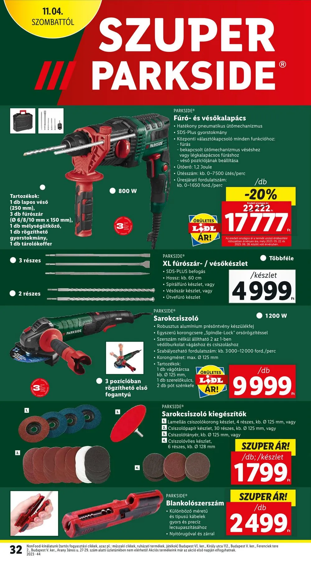 Lidl akciós újság 11.02–11.08 – 32. oldal