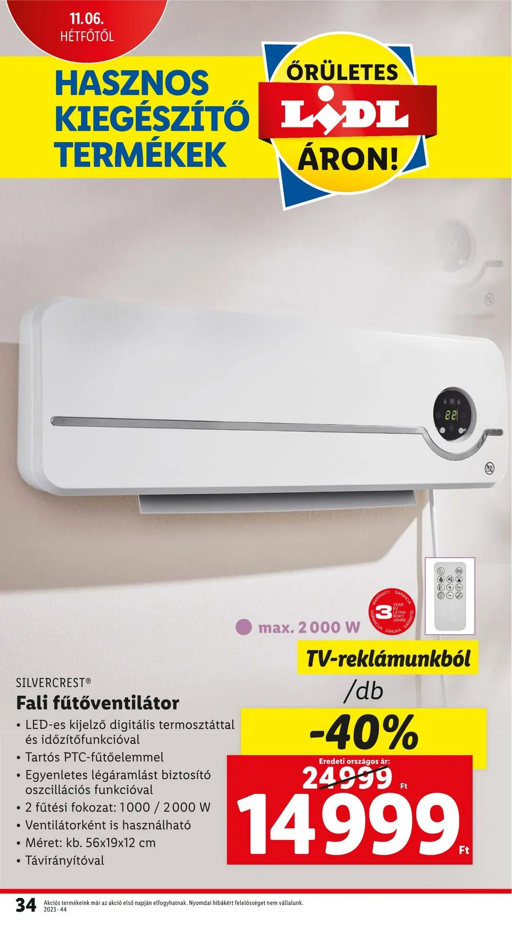 Lidl akciós újság 11.02–11.08 – 34. oldal