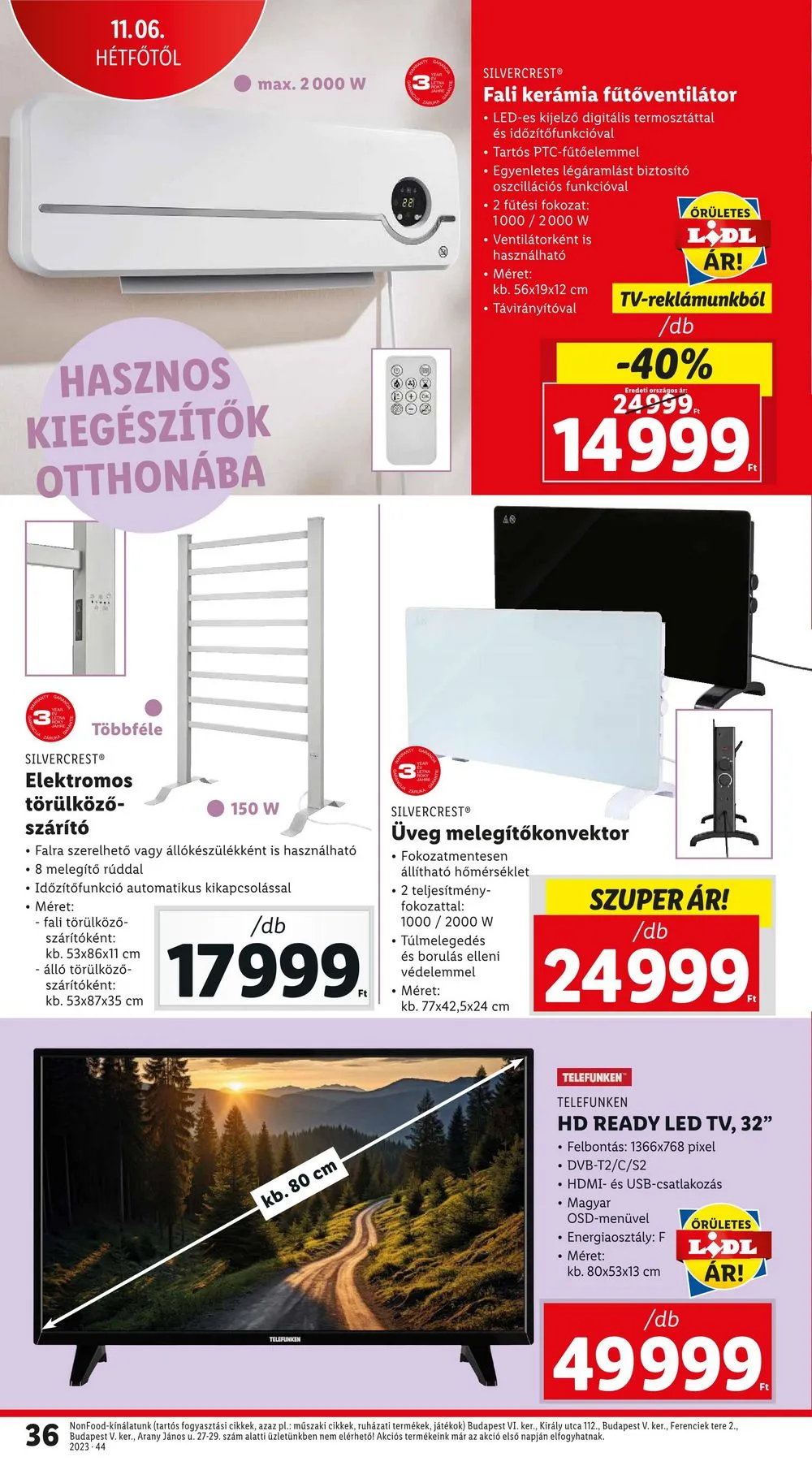 Lidl akciós újság 11.02–11.08 – 36. oldal