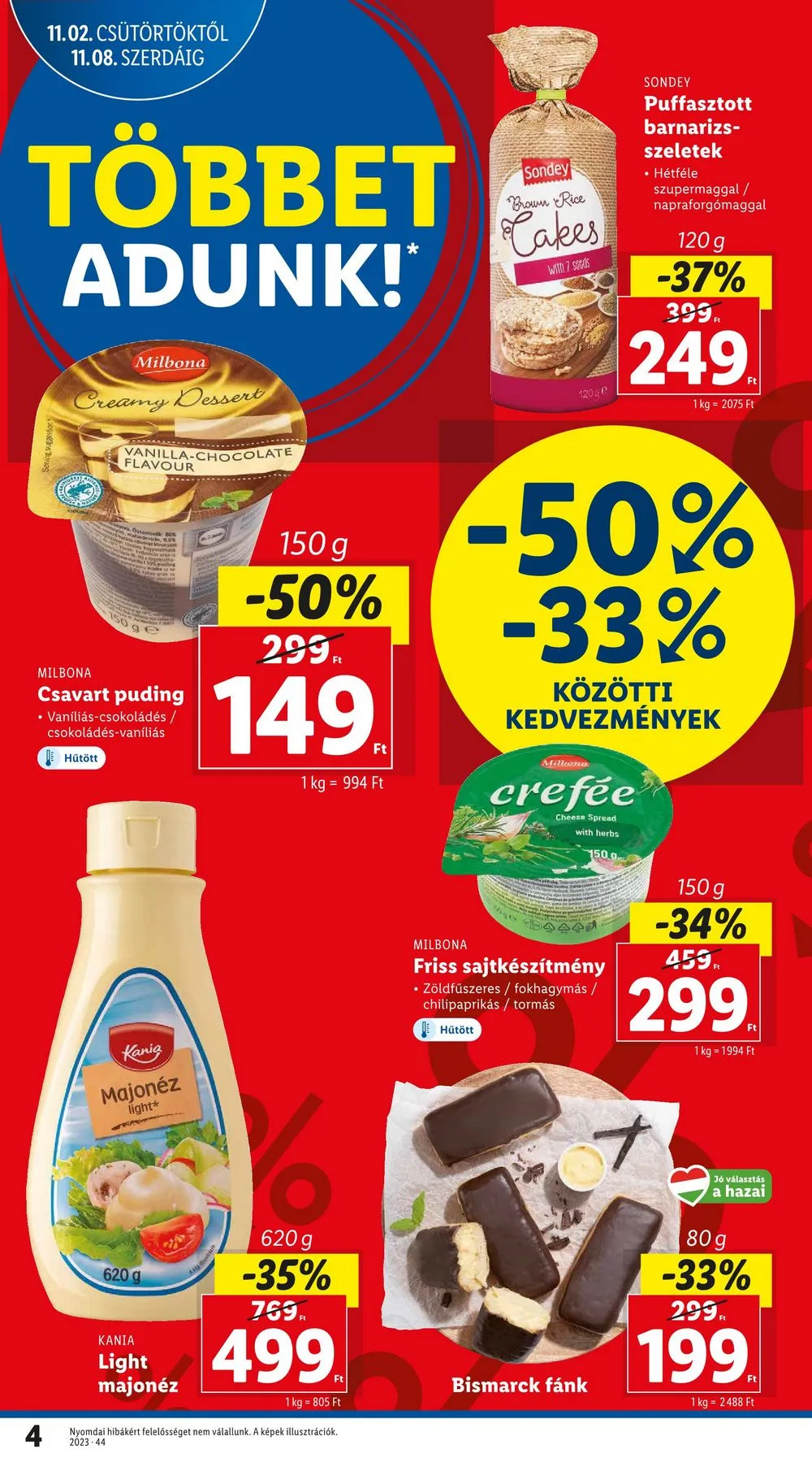 Lidl akciós újság 11.02–11.08 – 4. oldal