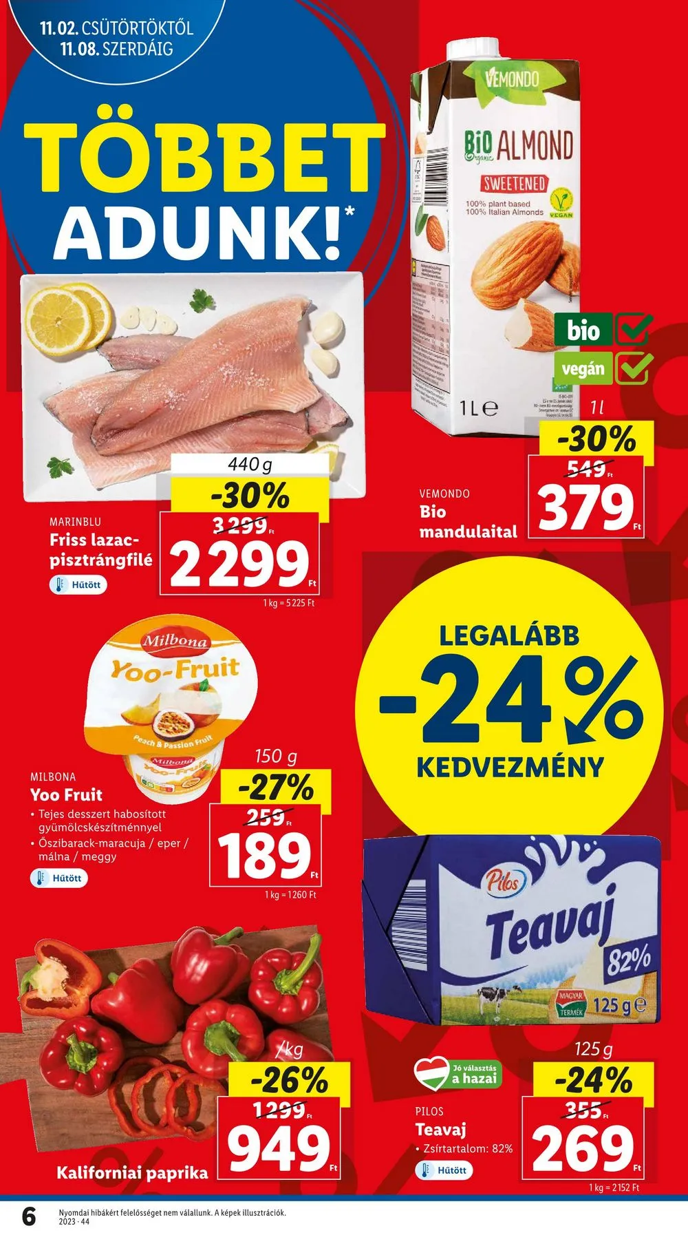 Lidl akciós újság 11.02–11.08 – 6. oldal