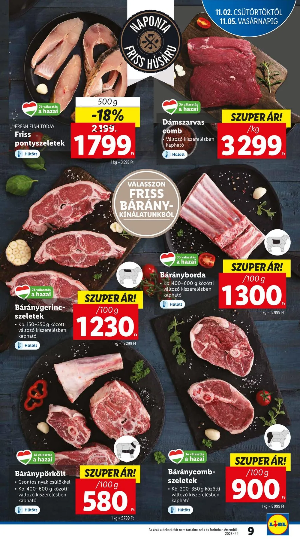 Lidl akciós újság 11.02–11.08 – 9. oldal