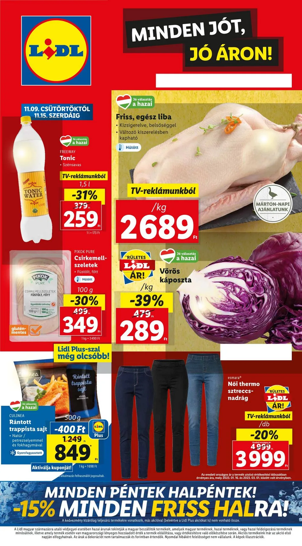 Lidl akciós újság 11.09–11.15